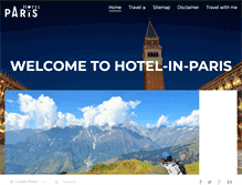 Tablet Screenshot of hotel-in-paris.org
